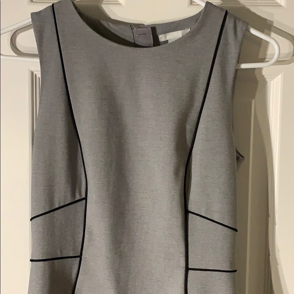 Grey sheath sleeveless dress - Picture 2 of 4